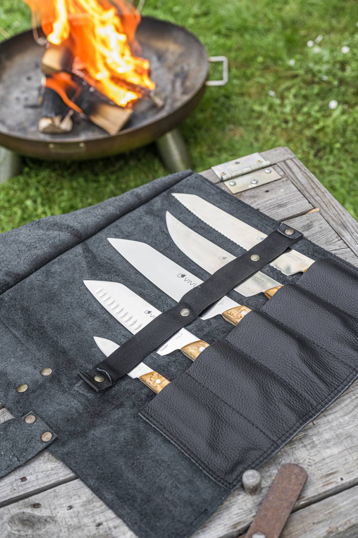 Friedr. Dick VIVUM Messer-Serie in Echtleder-Rolltasche