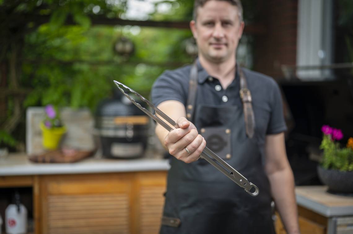 F.DICK - Lässt sich leicht schließen: Grillzange, 40 cm