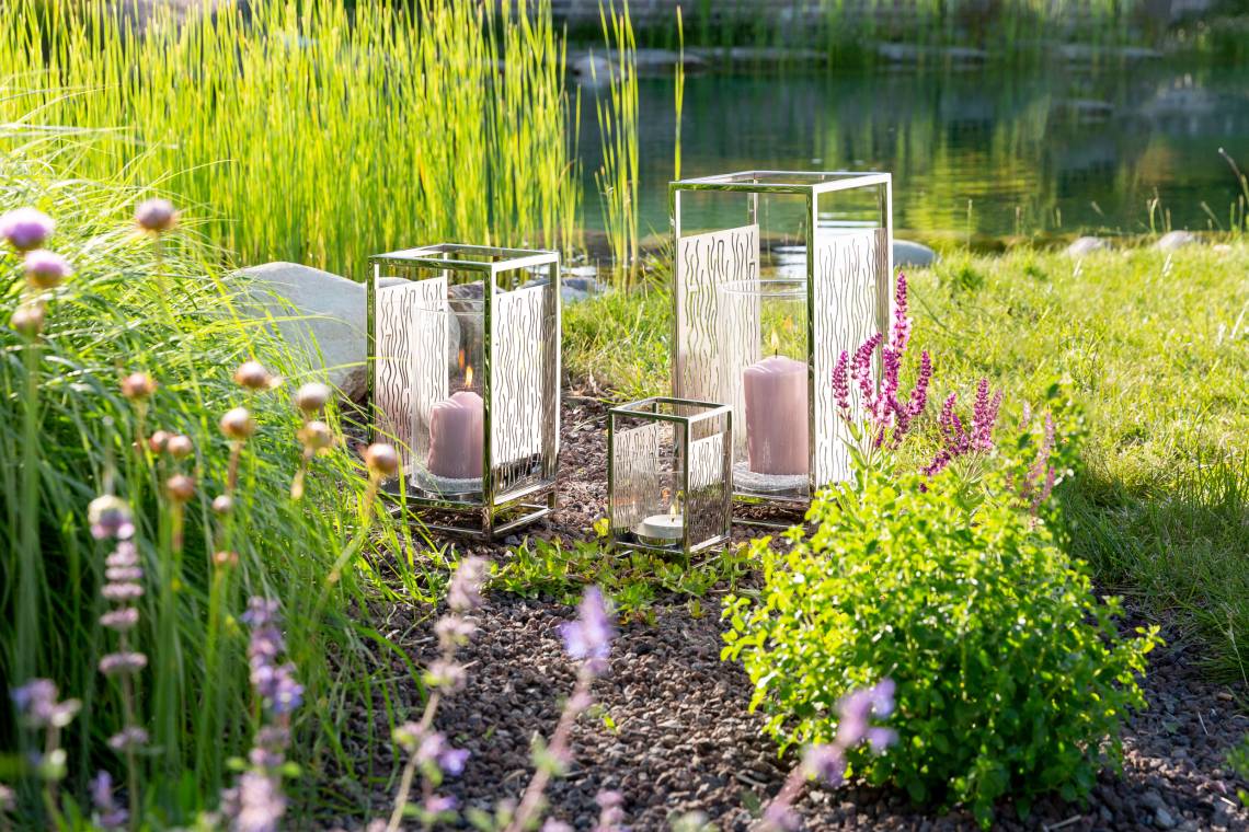 Fink Living - Geometrie trifft organischen Charme - NICOSA Windlichter-Ensemble