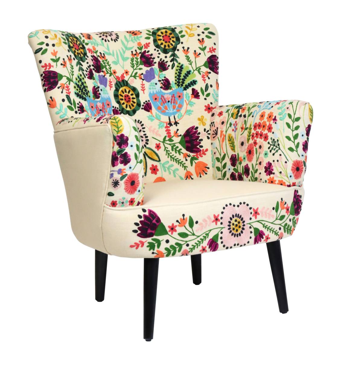 Hoff Interieur - Sessel BELLA FLORA, Creme