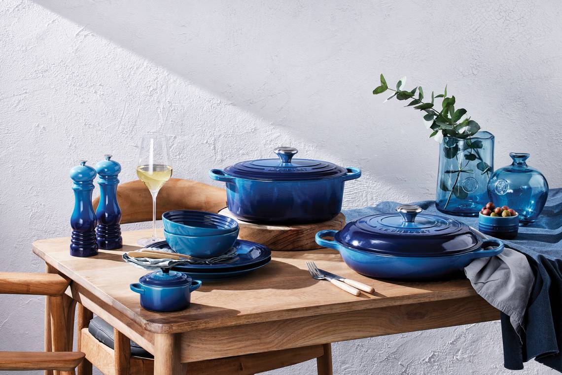 Neue Le Creuset-Farbpalette Azure