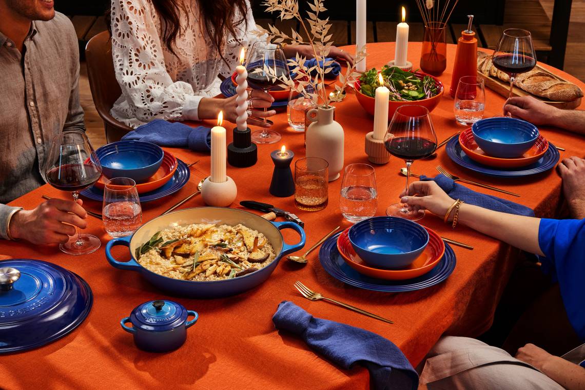 Le Creuset - Komplementäre Farben zum Dinner - Colour your Day Geschirr