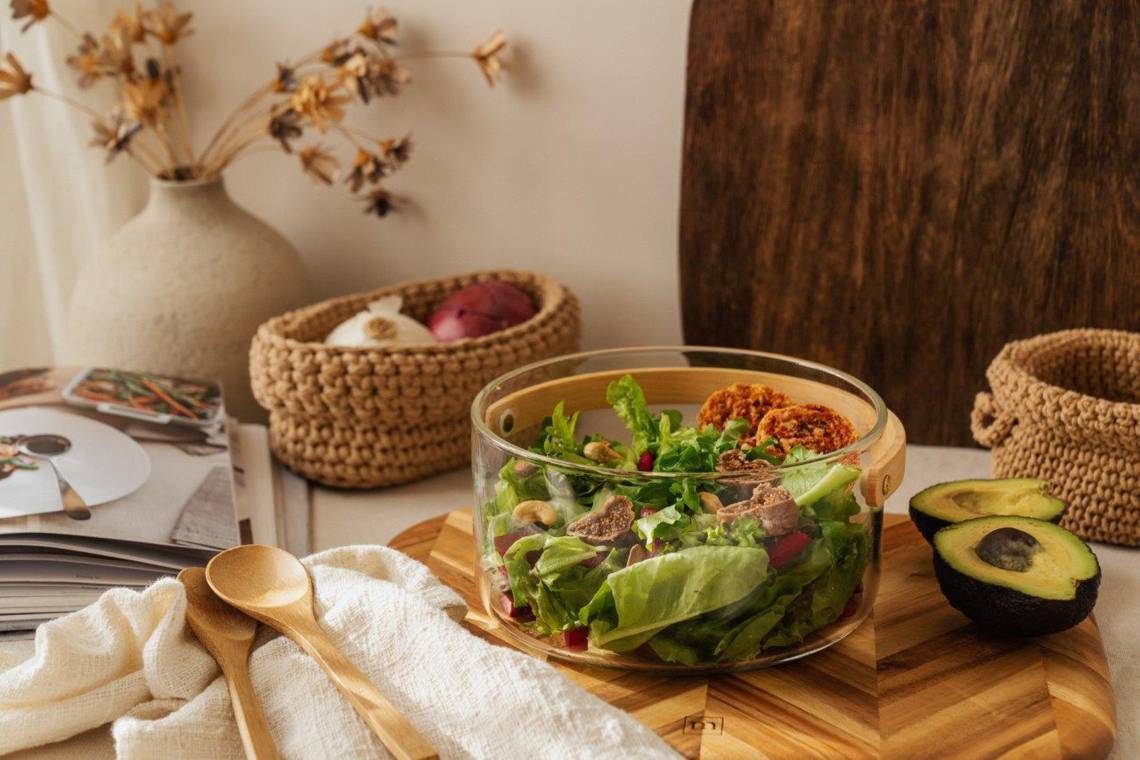 Nuts - Perfekt für einen frischen Salat: Servierschale aus Borosilikatglas