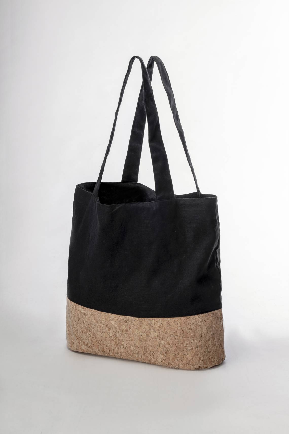Nuts - Baumwoll-Kork Shopper, Schwarz