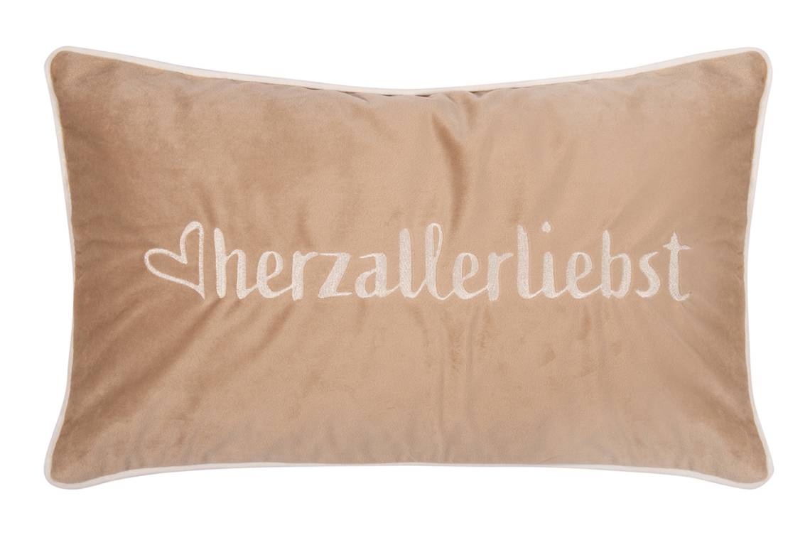 PAD - Kissenhülle Letters, white-beige
