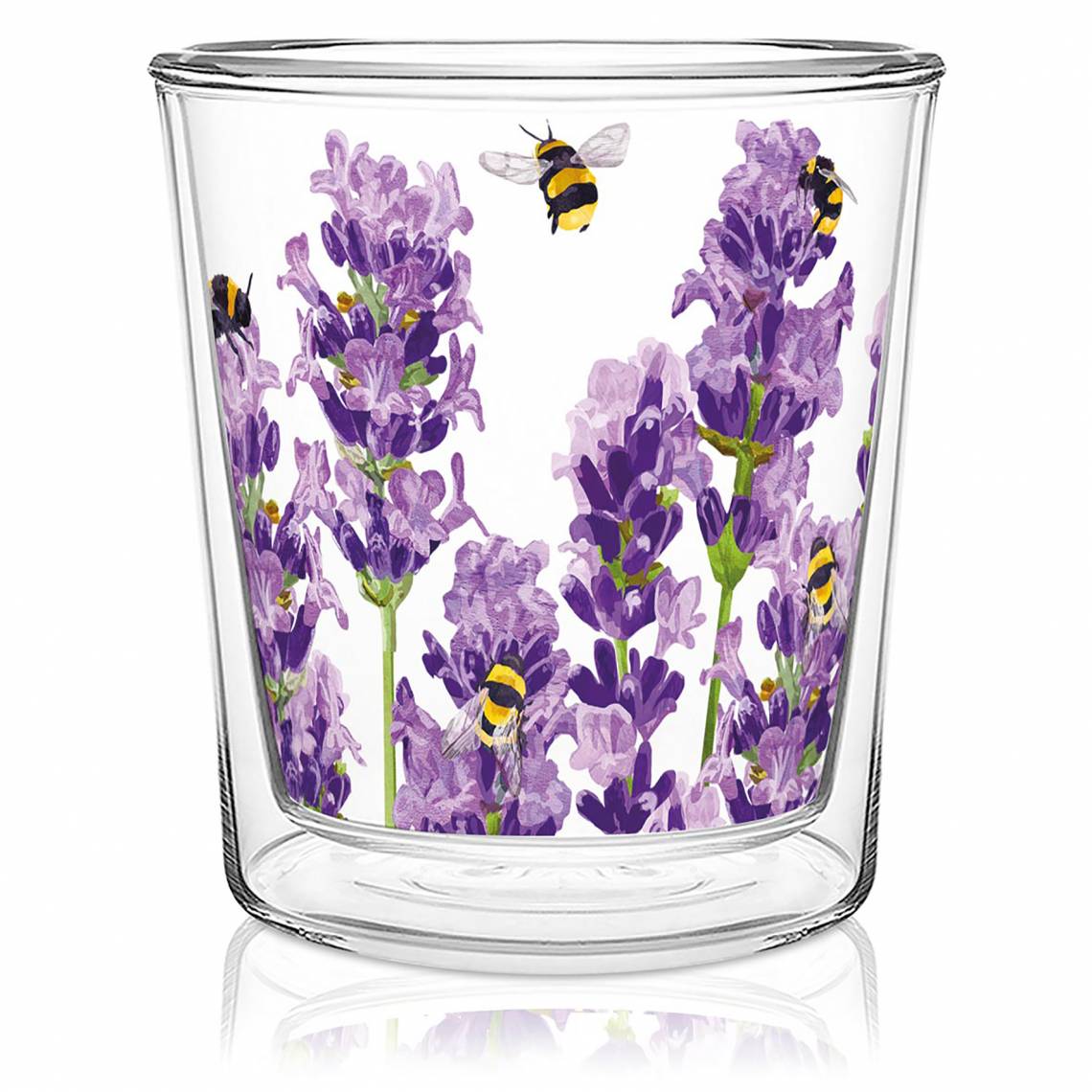 PPD 604306·Bees&Lavender Doublewall Trendglass