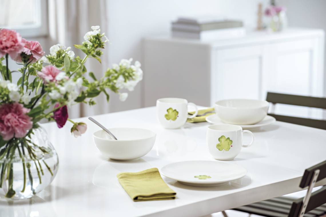 Villeroy & Boch - Bringt Glück: Geschirr With Love mit Kleeblattmotiv
