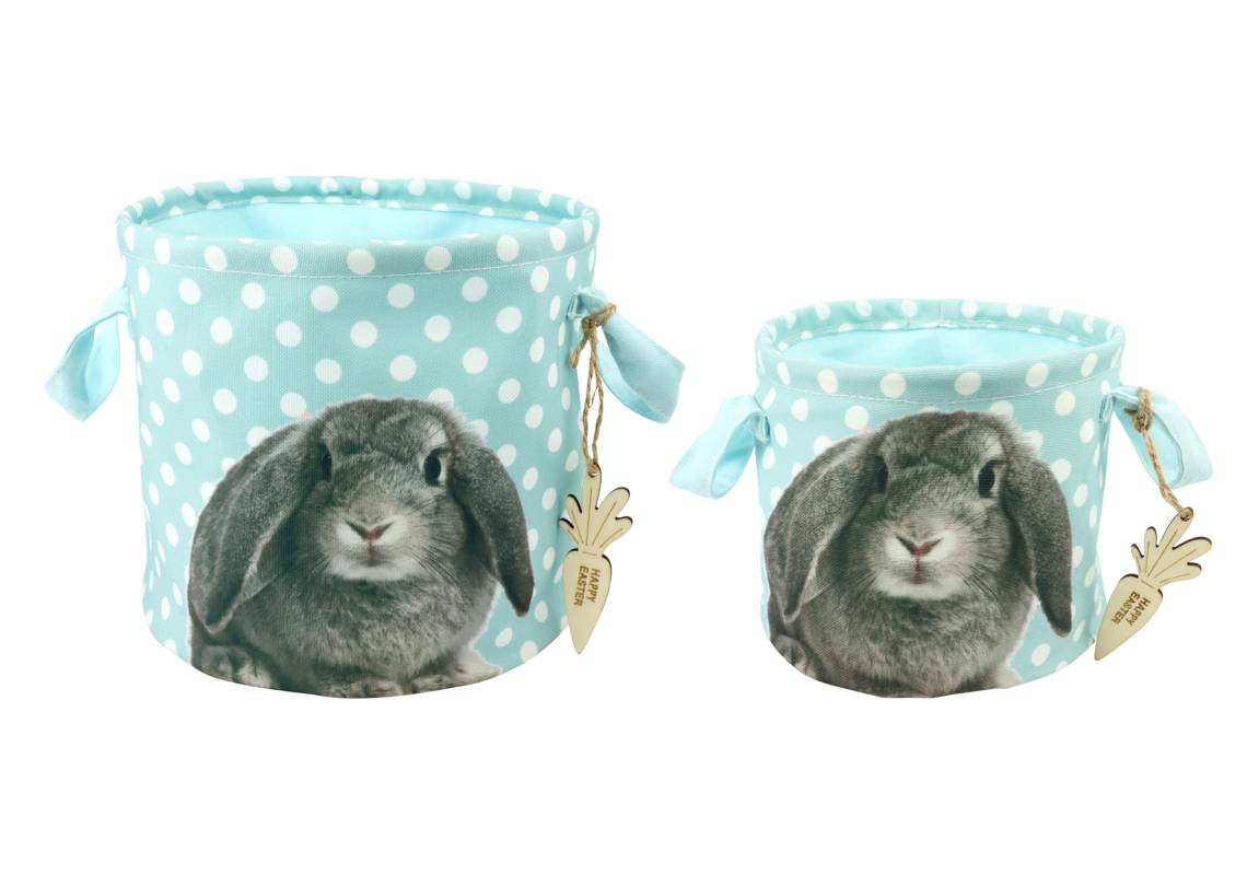 Hoff Interieur - Stoffkörbe MÜMMELMANN, 2er Set, blau