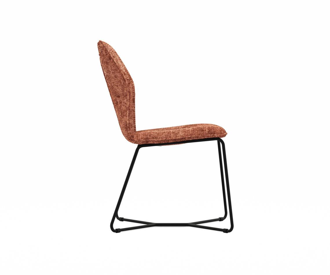 Global Family - Stuhl Pinto mit schwarzen Metallgestell