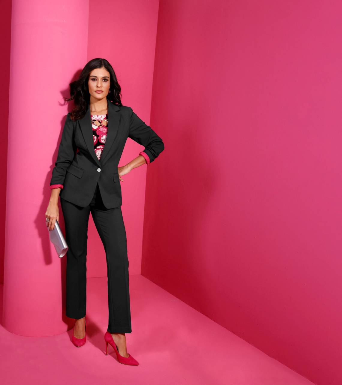Witt Gruppe - Business-Look mit floraler Bluse von creation L