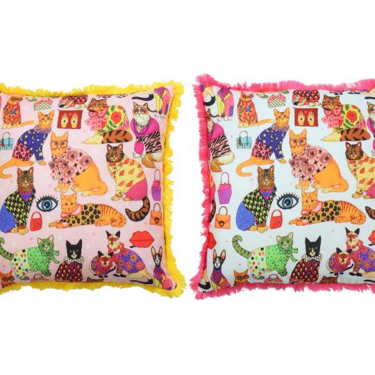 Hoff Interieur - Kissenhüllen Cute Cats 2tlg. 6866