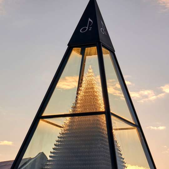 Kristallglas-Pyramide in Zwiesel