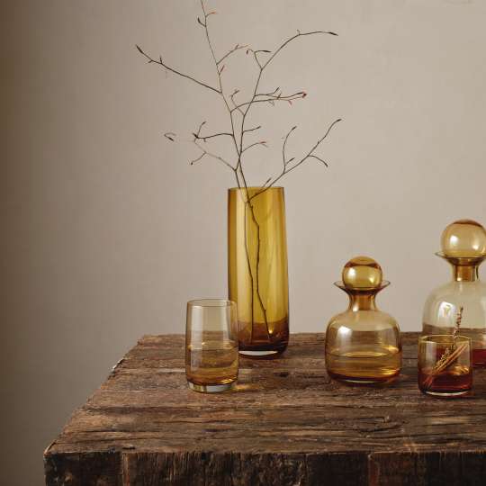 asa - Ajana - Gefärbte Gläser und Vasen amber