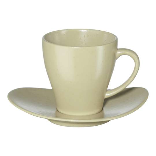 ASA Selection Cuba Panna Kaffeetasse mit Teller