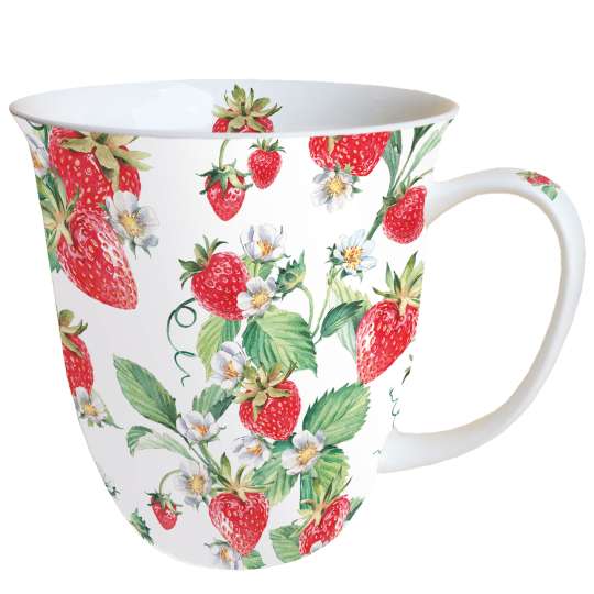 Ambiente - Garden Strawberries - Becher, 0,4 l