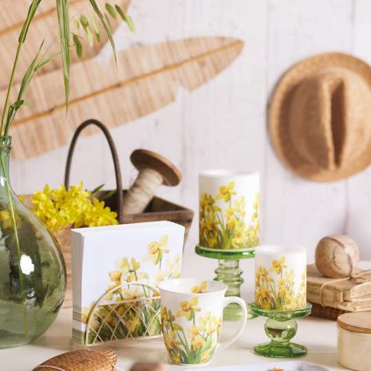 Ambiente - Golden Daffodils - Kollektion - Kerzen & Servietten