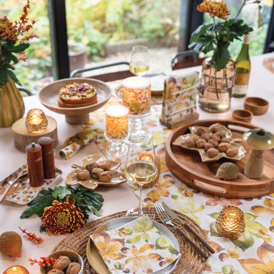 Ambiente - Herbstliche Gemütlichkeit decken mit Castanea