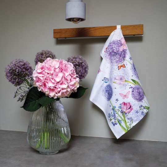 Ambiente - Unvergängliche Blüten auf dem Flower Beauty Geschirrtuch