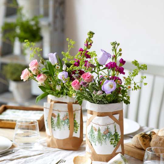 Ambiente - DIY Dekor für die sommerliche Tafel mit Fresh Herbs Servietten