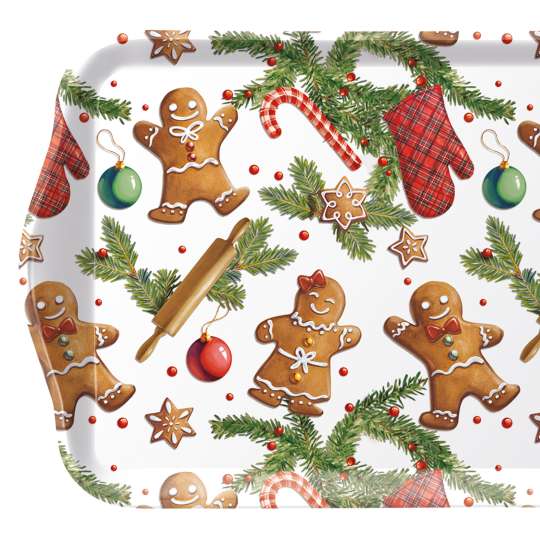 Ambiente - Gingerbread Cookies Tablett, 13 x 21 cm