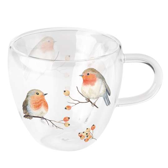 Ambiente - Robin Family - Doppelwandiges Glas, 0,25 l