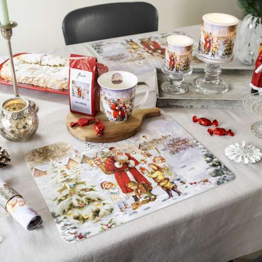 Ambiente - Weihnachtliches Tischdekor: Santa Bringing Presents