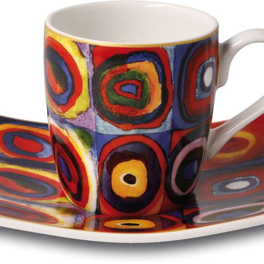 Espressotasse mit Kandinskys Quadrate von Artis Orbis