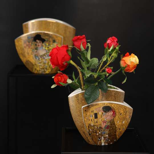Klimts goldene Phase auf Blütenvasen von Artis Orbis bei Goebel