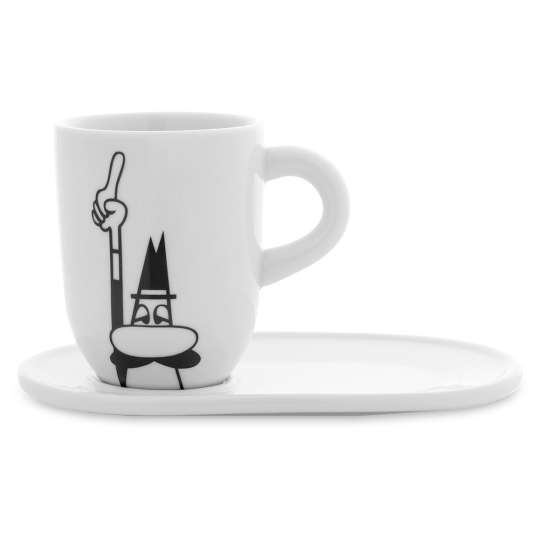 Bialetti Kaffeetasse mit Unterteller