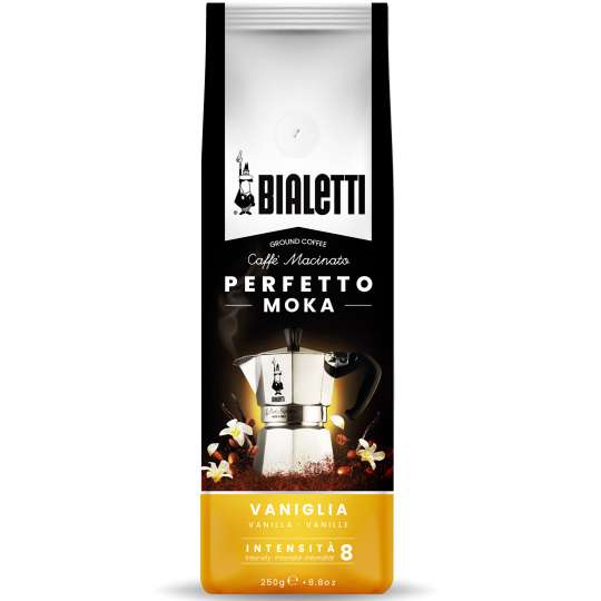 Bialetti - Perfetto Moka Vaniglia Kaffee gemahlen, 250g