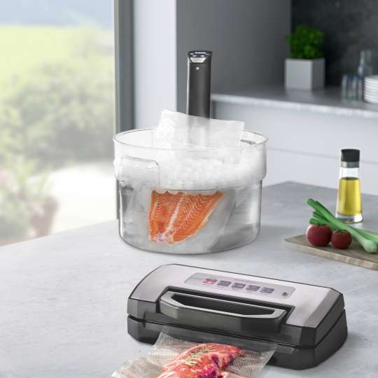 CASO Design - Vakuumierer mit Sous Vide Garer - Theke