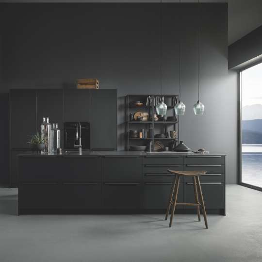 Contur Inselküche 53.190 schwarz