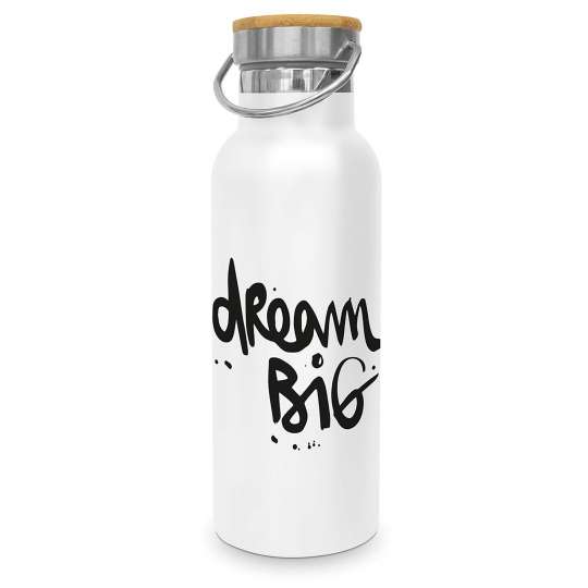 Design-at-home - Edelstahlflasche 0,5l - Dream Big