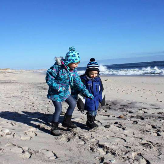Discover Long Island  - Strandausflug im Winter - Kinder