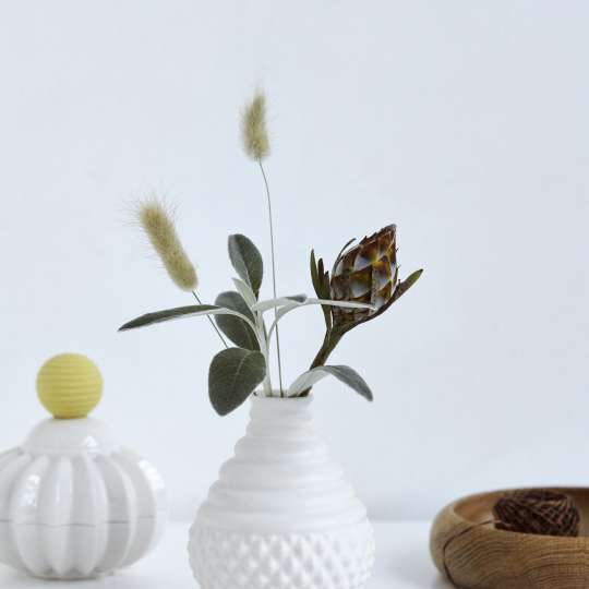 Dottir kleine Vasen in Weiß