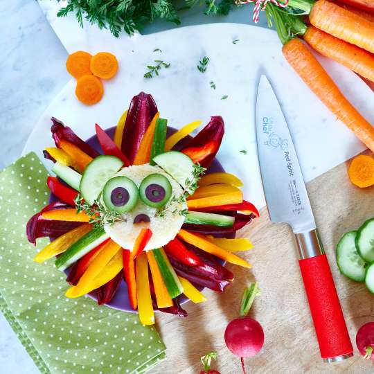 DICK - Red Spirit Little Chef Kinderkochmesser - Kinderleicht Gemüse schneiden