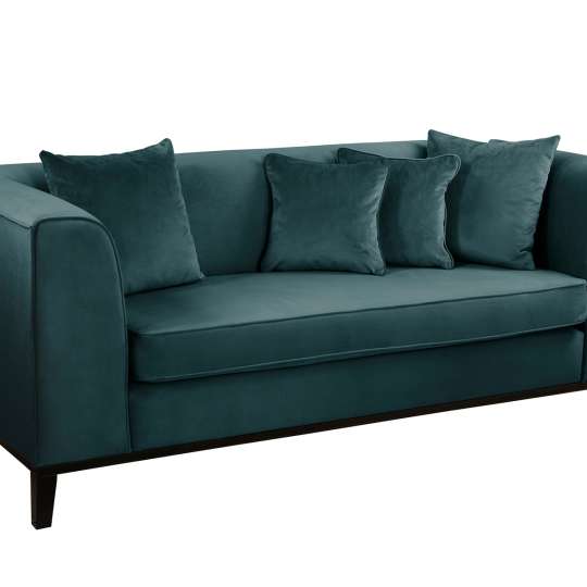 Fink Living - MAXIM, 3er Sofa, Velvet, petrol