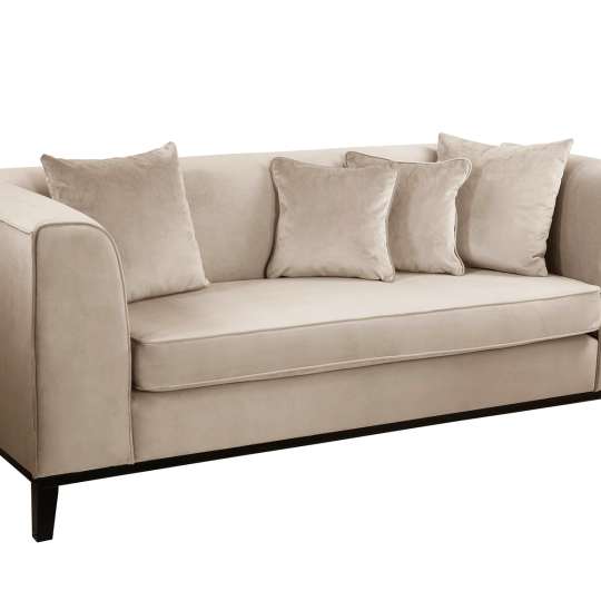 Fink Living - MAXIM, 3er Sofa, Velvet, creme