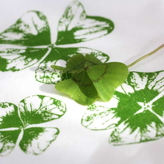 Frohstoff Geschirrhandtuch Kleeblatt grün