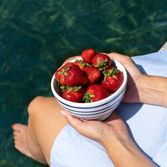 Gmundner Keramik - Perfekt für den frischen Snack: Müslischale im maritimen Design