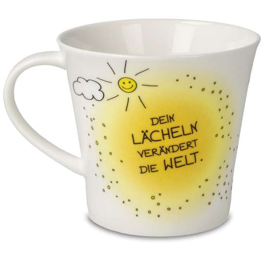 Goebel Atelier - Der kleine Yogi Tasse Dein Lächeln verändert die Welt, Rückseite