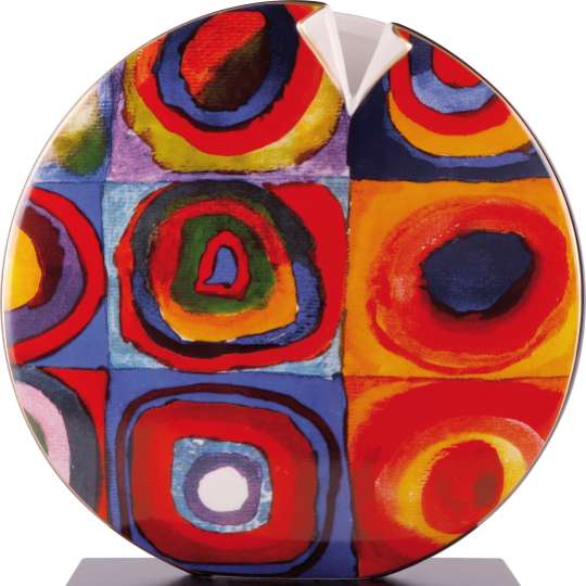 Diskusvase mit Kandinskys Quadrate von Artis Orbis bei Goebel
