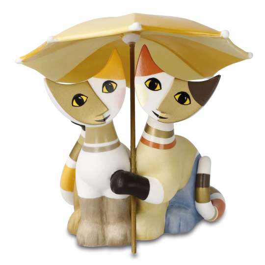 Goebel - Rosina Wachtmeister - Katzen Amici sotto l’ombrello