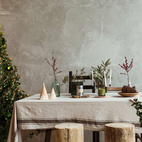 Heim Decor - Natürliche Weihnachten mit Christbaumkugeln in organischer Form