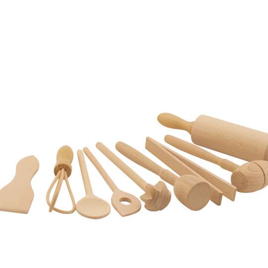 Homiez-442090000-Backset-fuer-Kinder-9-teilig-Buchenholz