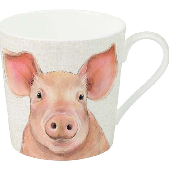 IHR - Farm Animals Bone China Becher Schwein, 375 ml