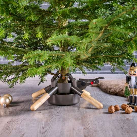 KRINNER - Stabil aus Holz & Metall: Christbaumständer Aarhus