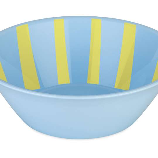 Koziol - NORA BOWL, Streifen, Blau / Gelb