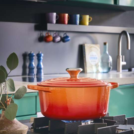 Le Creuset - Bräter Signature, rund, Ofenrot