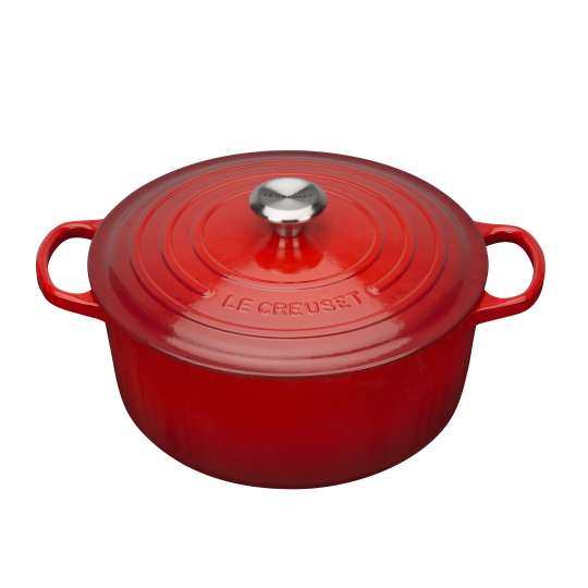 Le Creuset Taste Adventure Fernwehküche Bräter kirschrot